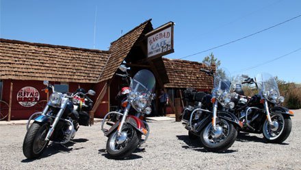 Route 66 on motorcycle