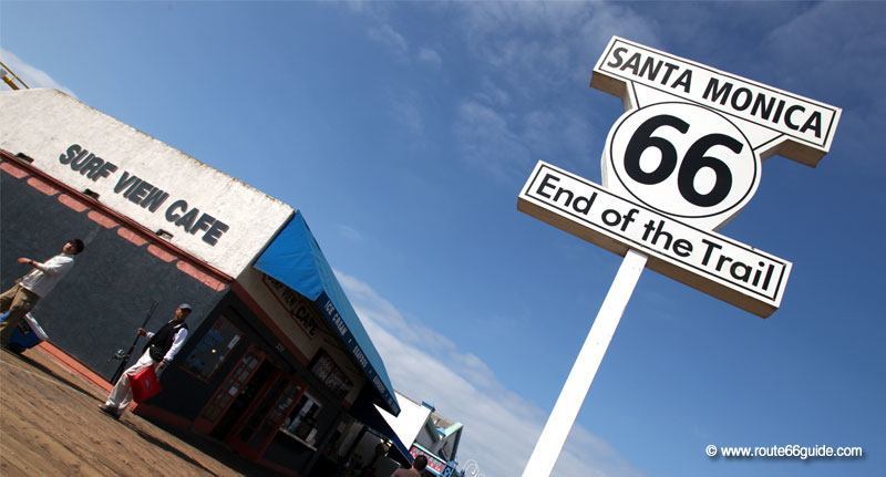 Route 66 in Santa Monica, California