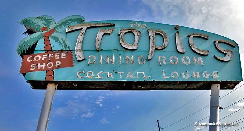 The Tropics cocktail lounge, Lincoln IL