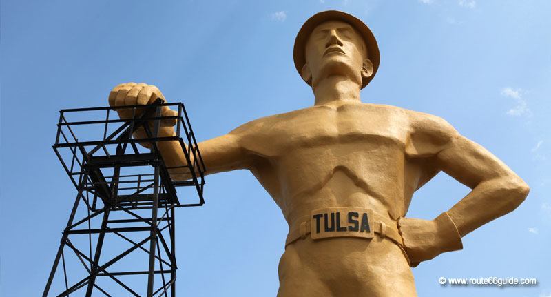 The Golden Driller in Tulsa, OK
