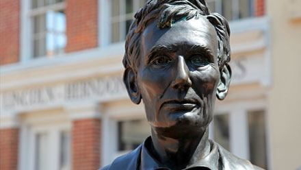 Statue of Abraham Lincoln in Springfield IL